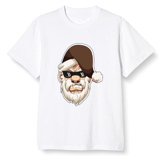 Pop Colour AJ1 High OG TS SP Travis Scott - Mocha - Gangster Santa - White Men T-shirt