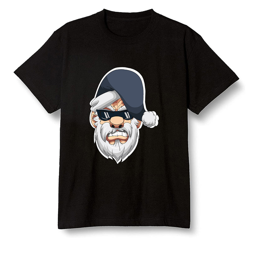 Pop Colour AJ1 High OG CO JP Midnight Navy - Gangster Santa - Black Men T-shirt