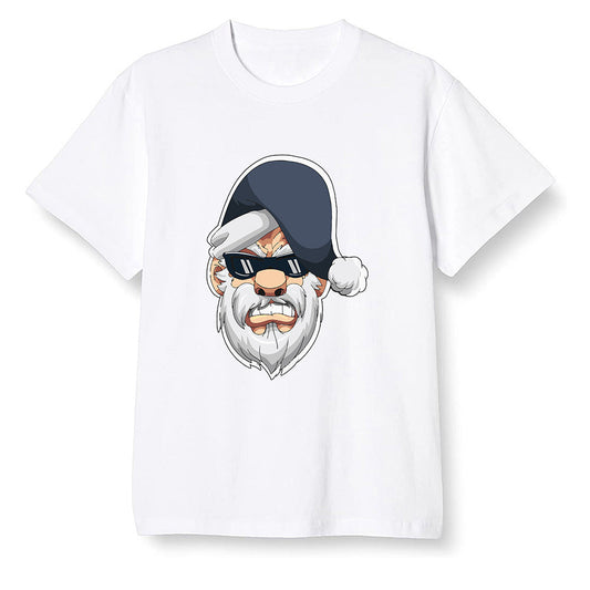 Pop Colour AJ1 High OG CO JP Midnight Navy - Gangster Santa - White Men T-shirt