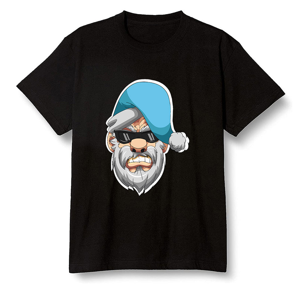Pop Colour AJ6 Retro Unc - Univeristy Blue - Gangster Santa - Black Men T-shirt