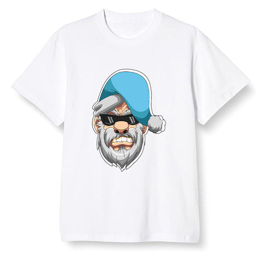Pop Colour AJ6 Retro Unc - Univeristy Blue - Gangster Santa - White Men T-shirt