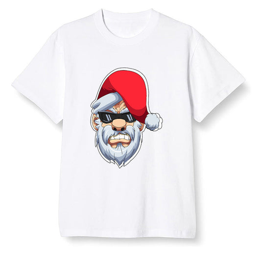Pop Colour AJ6 Retro Black Infrared - Gangster Santa - White Men T-shirt