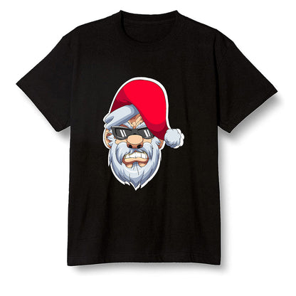Pop Colour AJ6 Retro White Infrared - Gangster Santa - Black Men T-shirt