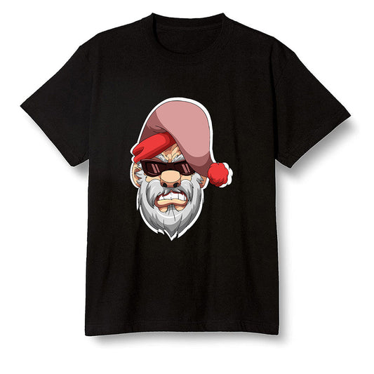 Pop Colour AJ6 Retro NRG Rust Pink - Gangster Santa - Black Men T-shirt