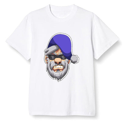Pop Colour AJ6 Retro Ltr Flint - Gangster Santa - White Men T-shirt