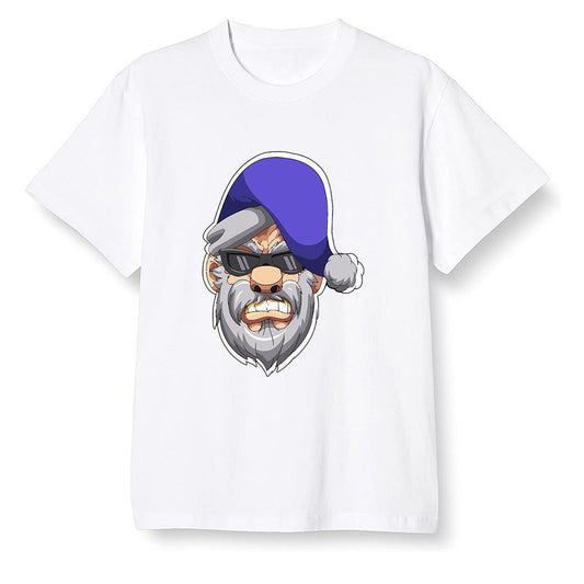 Pop Colour AJ6 Retro Ltr Flint - Gangster Santa - White Men T-shirt