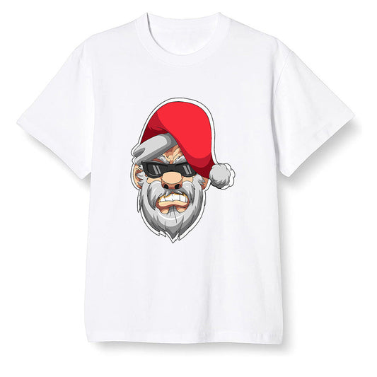 Nike Pop Colour AJ6 Retro Reflective Infrared - Gangster Santa - White Men T-shirt