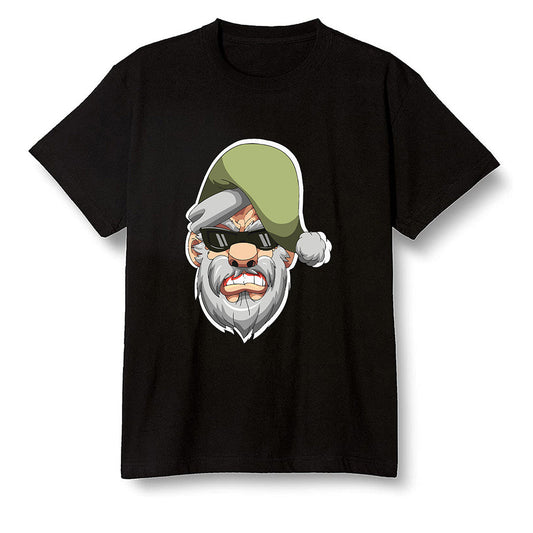 Pop Colour AJ6 Retro SP Travis Scott - Medium Olive - Gangster Santa - Black Men T-shirt