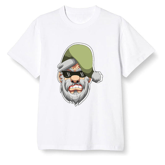 Pop Colour AJ6 Retro SP Travis Scott - Medium Olive - Gangster Santa - White Men T-shirt