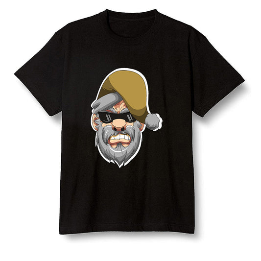 Pop Colour AJ6 Retro Dmp Defining Moments - Gangster Santa - Black Men T-shirt