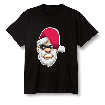 Pop Colour AJ6 Retro Hare - Gangster Santa - Black Men T-shirt