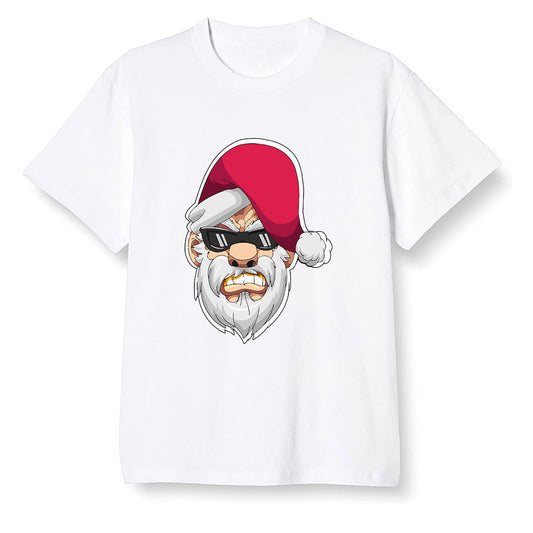 Pop Colour AJ6 Retro Hare - Gangster Santa - White Men T-shirt
