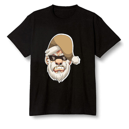 Pop Colour AJ6 Retro Quai 54 - Sail Gum - Gangster Santa - Black Men T-shirt