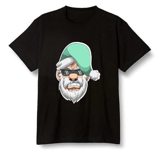 Pop Colour AJ6 Tiffany Blue - Gangster Santa - Black Men T-shirt