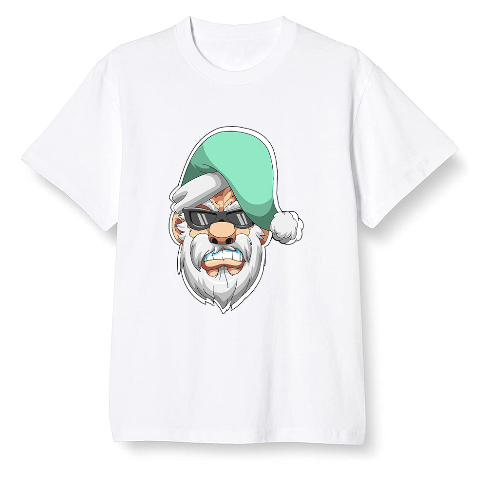 Pop Colour AJ6 Tiffany Blue - Gangster Santa - White Men T-shirt