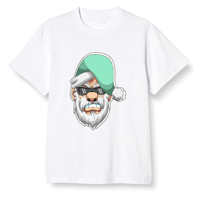 Pop Colour AJ6 Tiffany Blue - Gangster Santa - White Men T-shirt