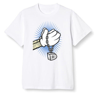 Pop Colour AJ1 Low Wolf Grey/Sail/Photon Dust/White - Greed  - White Men T-shirt