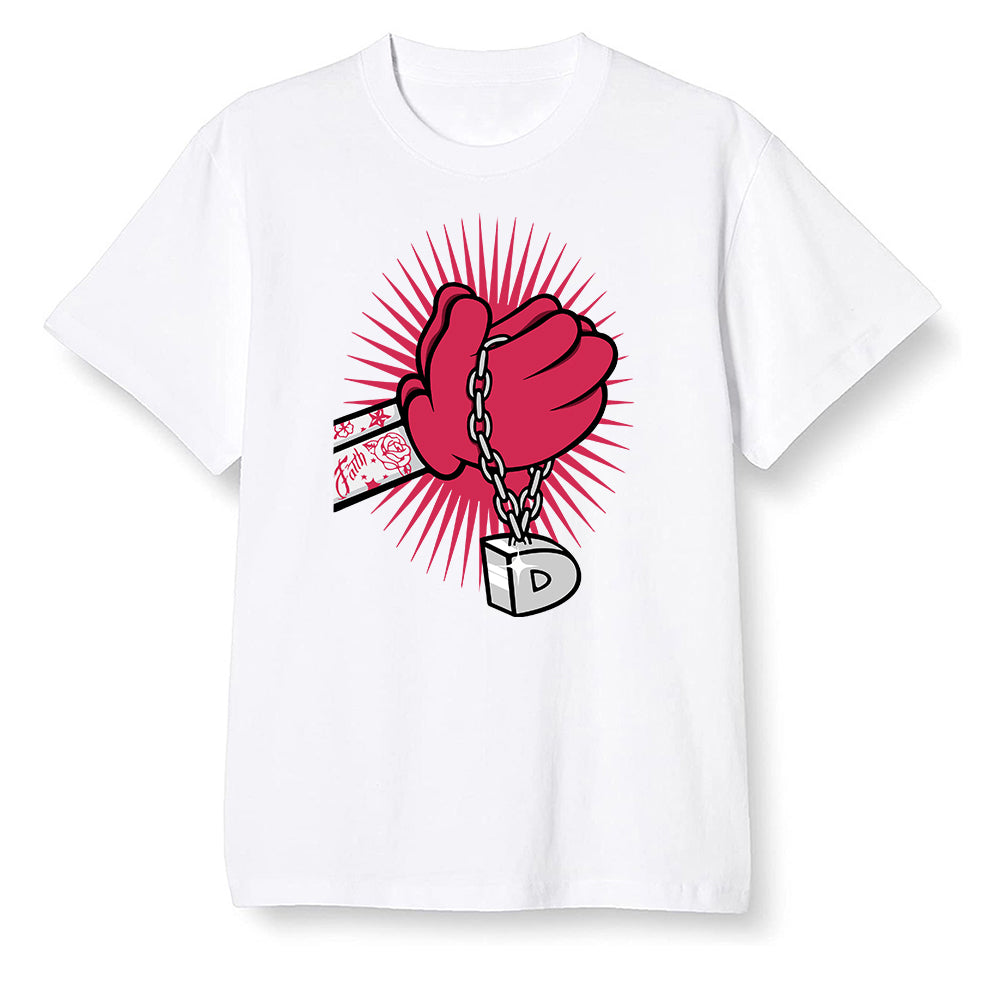 Pop Colour AJ6 Retro Carmine - Greed - White Men T-shirt