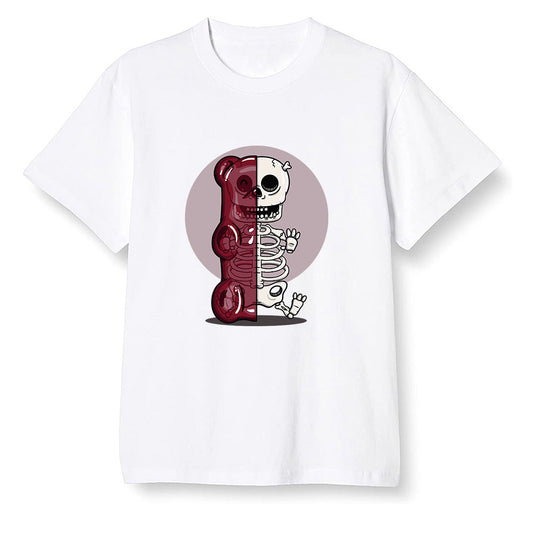 Pop Colour AJ1 Low Black Toe - Gummy bears - White Men T-shirt