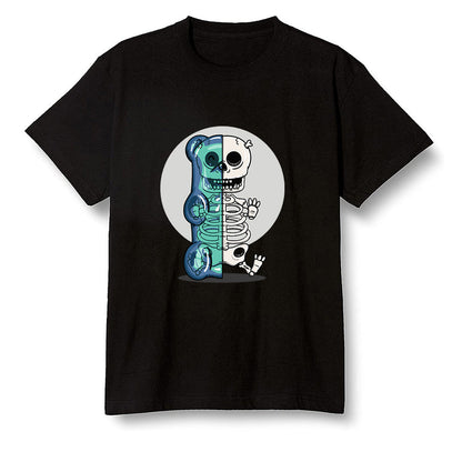 Pop Colour AJ1 High OG TIE DYE - Gummy bears - Black Men T-shirt