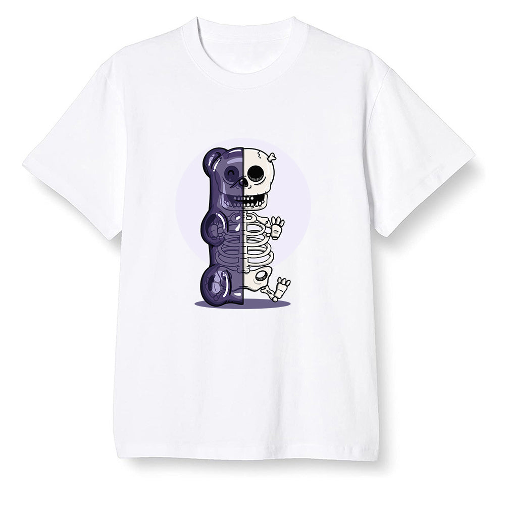 Pop Colour AJ1 High OG Court Purple - Gummy bears - White Men T-shirt