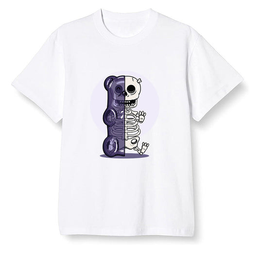 Pop Colour AJ1 High OG Court Purple - Gummy bears - White Men T-shirt
