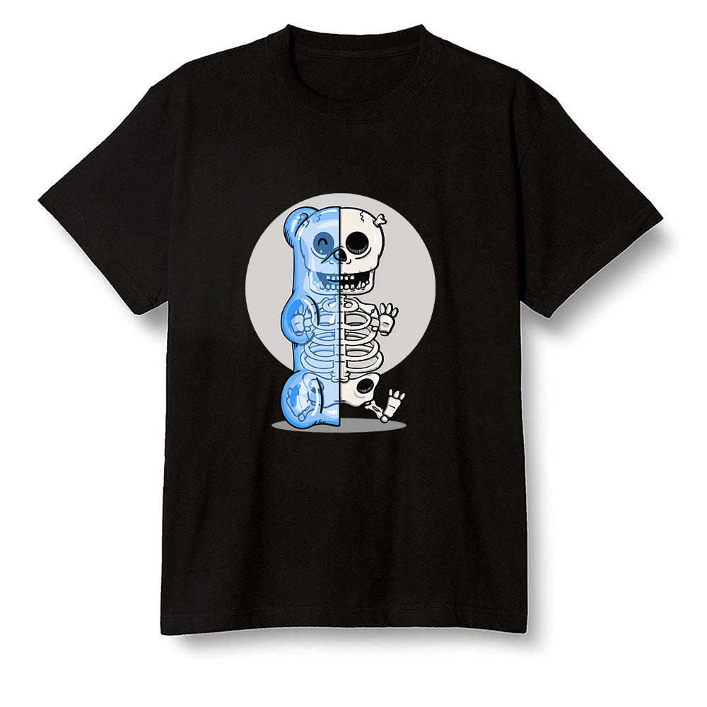 Pop Colour AJ1 Low Wolf Grey/Sail/Photon Dust/White - Gummy bears - Black Men T-shirt