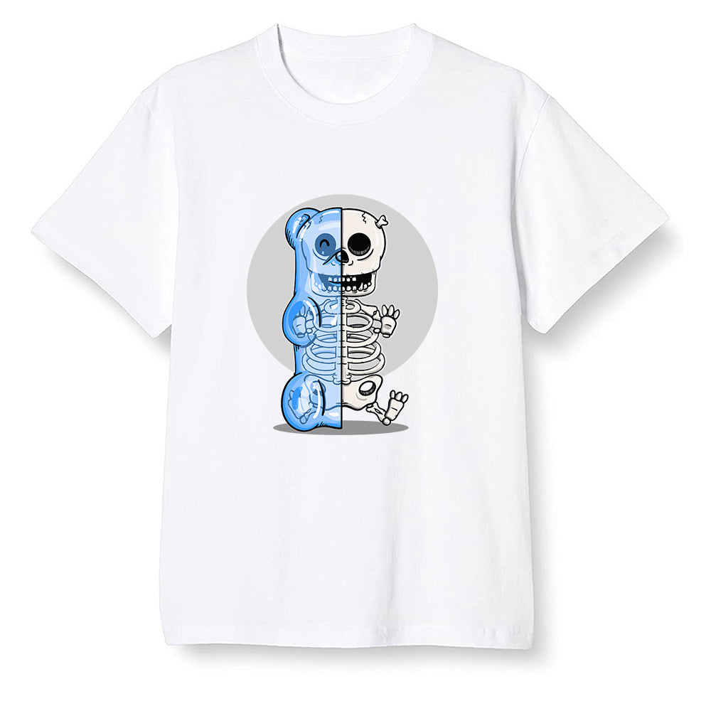 Pop Colour AJ1 Low Wolf Grey/Sail/Photon Dust/White - Gummy bears - White Men T-shirt