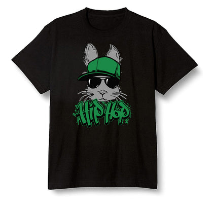 Pop Colour AJ1 Retro High OG Pine Green J10456 - Hip Hop bunny - Black Men T-shirt