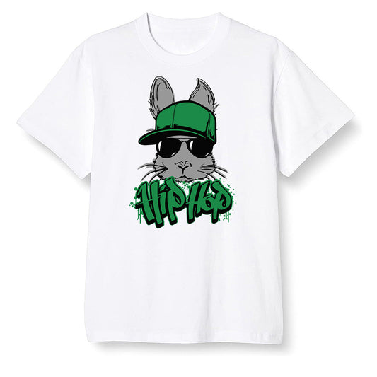 Pop Colour AJ1 Retro High OG Pine Green J10456 - Hip Hop bunny - White Men T-shirt