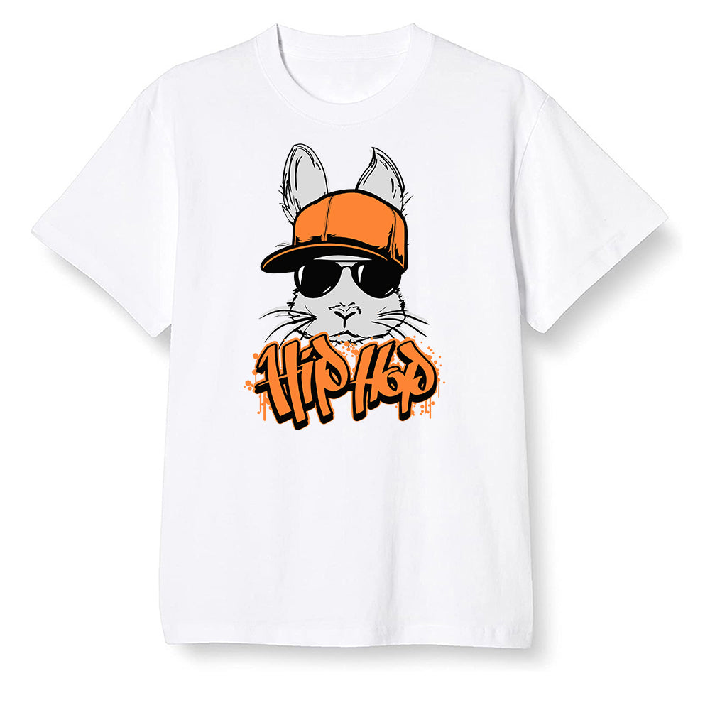 Pop Colour AJ1 Retro High OG Shattered Backboard Away - Hip Hop bunny - White Men T-shirt