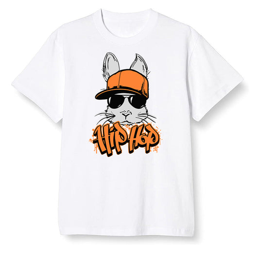 Pop Colour AJ1 Retro High OG Shattered Backboard Away - Hip Hop bunny - White Men T-shirt