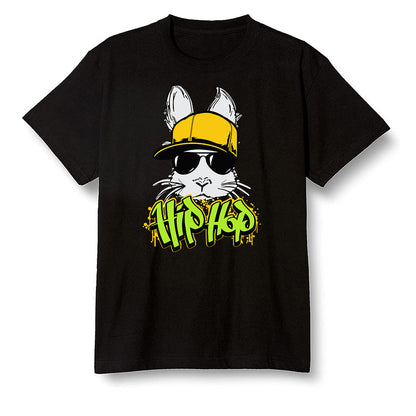 Pop Colour AJ1 Retro High OG Volt Gold - Hip Hop bunny - Black Men T-shirt
