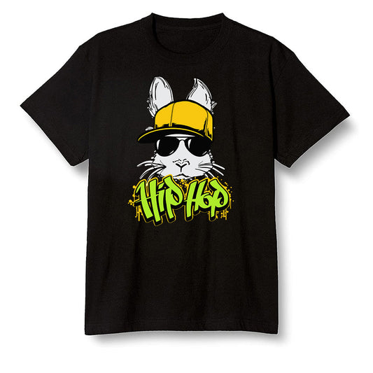 Pop Colour AJ1 Retro High OG Volt Gold - Hip Hop bunny - Black Men T-shirt