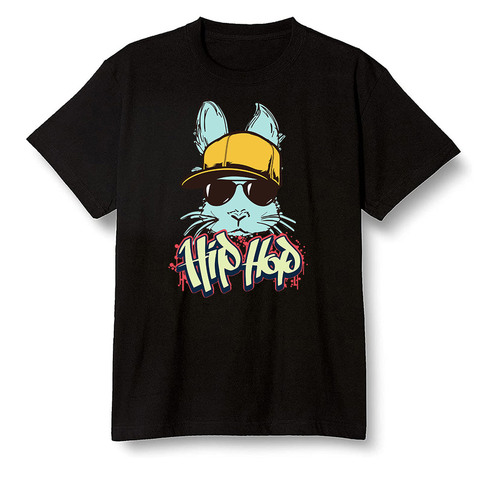 Pop Colour AJ1 Retro High OG Tokyo Bio Hack - Hip Hop bunny - Black Men T-shirt