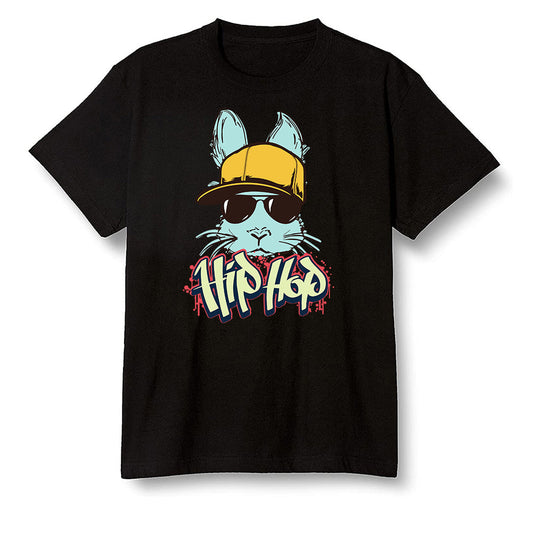 Pop Colour AJ1 Retro High OG Tokyo Bio Hack - Hip Hop bunny - Black Men T-shirt