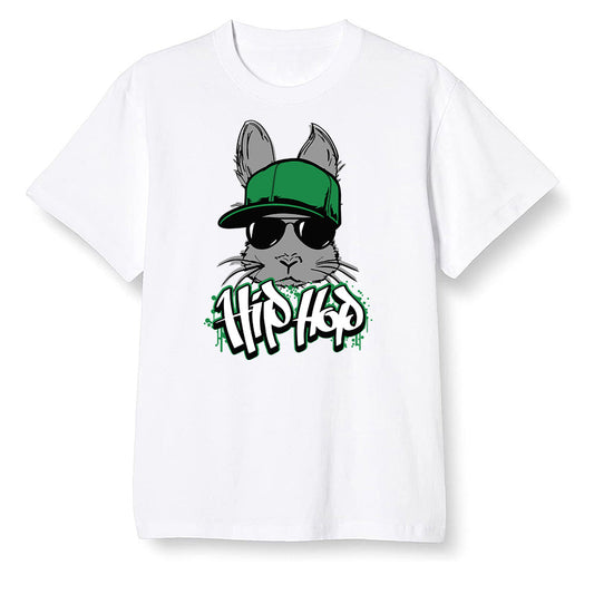 Pop Colour AJ1 Retro High OG Pine Green J10443 - Hip Hop bunny - White Men T-shirt