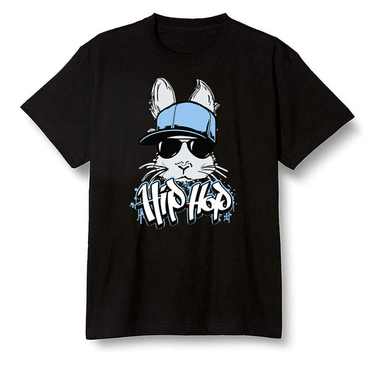 Pop Colour AJ1 Retro High OG Hyper Royal - Hip Hop bunny - Black Men T-shirt
