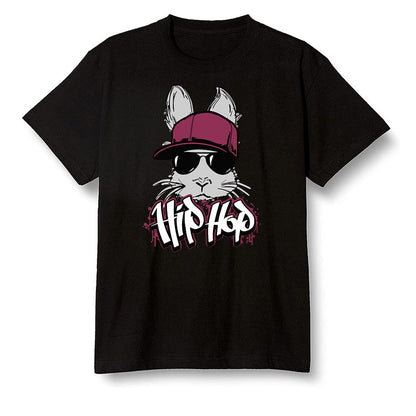Pop Colour AJ1 Retro High OG Bordeaux - Hip Hop bunny - Black Men T-shirt