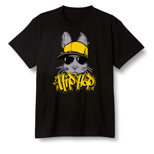 Pop Colour AJ1 Retro High OG Pollen - Hip Hop bunny - Black Men T-shirt