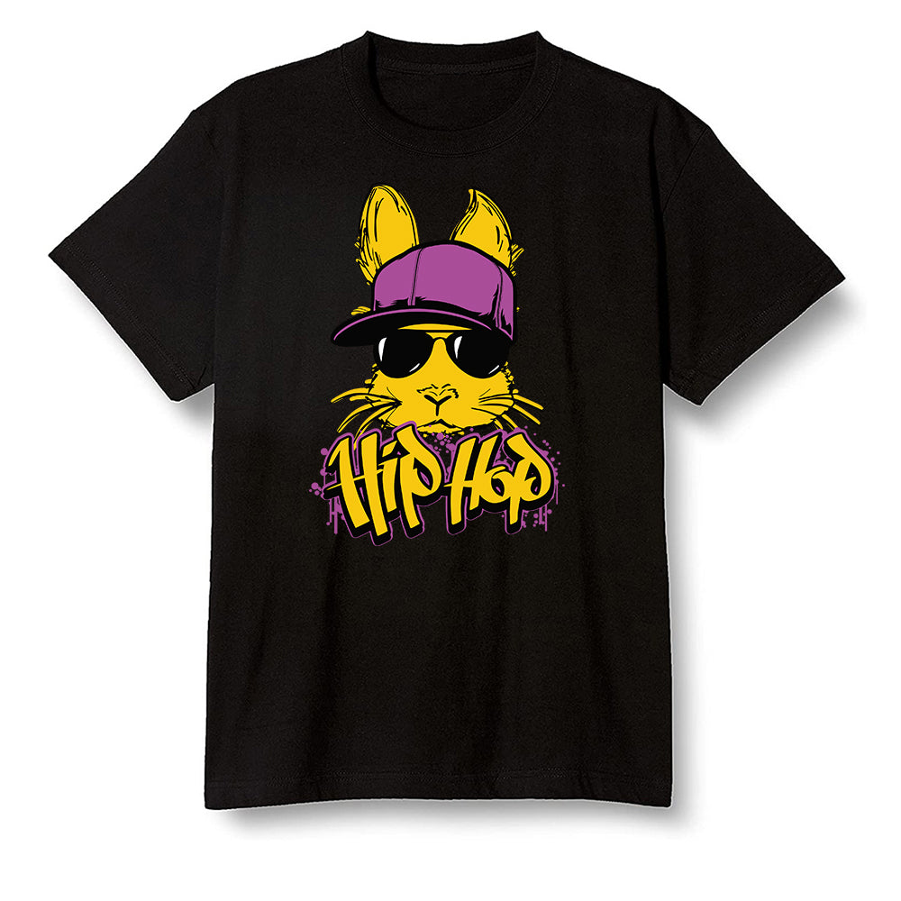 Pop Colour AJ1 Retro High OG Brotherhood - Hip Hop bunny - Black Men T-shirt