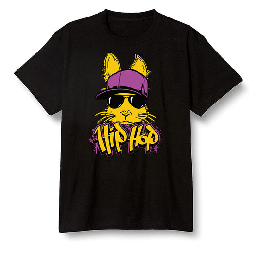 Pop Colour AJ1 Retro High OG Brotherhood - Hip Hop bunny - Black Men T-shirt