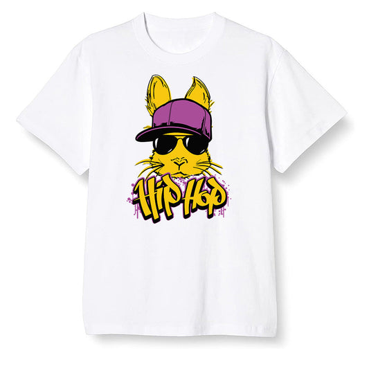Pop Colour AJ1 Retro High OG Brotherhood - Hip Hop bunny - White Men T-shirt