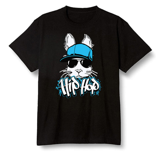 Pop Colour AJ1 NRG Joint Model - UNC - Hip Hop bunny - Black Men T-shirt