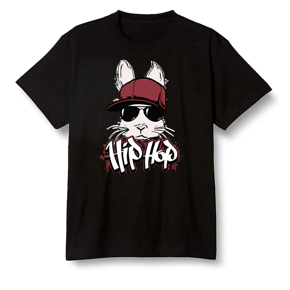 Pop Colour AJ1 Retro High OG SP White/Royal/Varsity Red/Black - Hip Hop bunny - Black Men T-shirt
