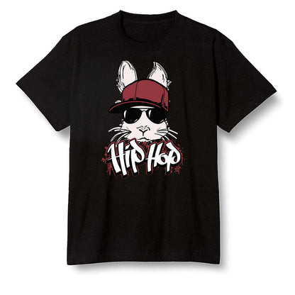 Pop Colour AJ1 Retro High OG SP White/Royal/Varsity Red/Black - Hip Hop bunny - Black Men T-shirt