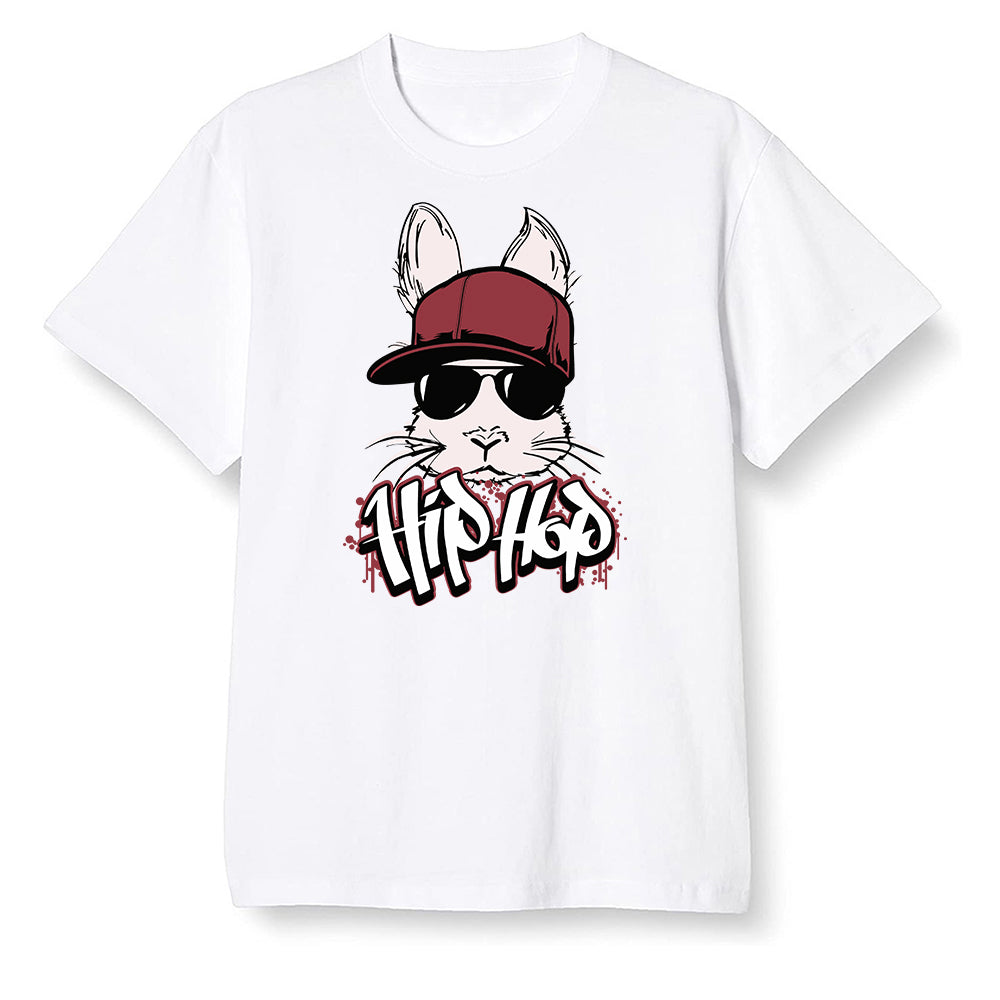 Pop Colour AJ1 Retro High OG SP White/Royal/Varsity Red/Black - Hip Hop bunny - White Men T-shirt