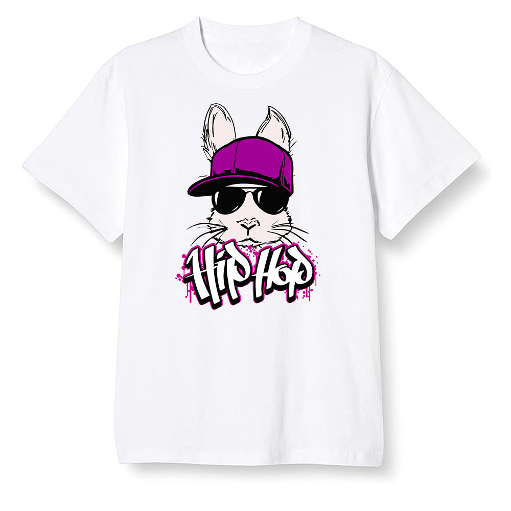 Pop Colour AJ1 Zoom Cmft Psg - Hip Hop bunny - White Men T-shirt