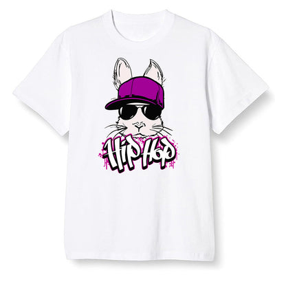Pop Colour AJ1 Zoom Cmft Psg - Hip Hop bunny - White Men T-shirt