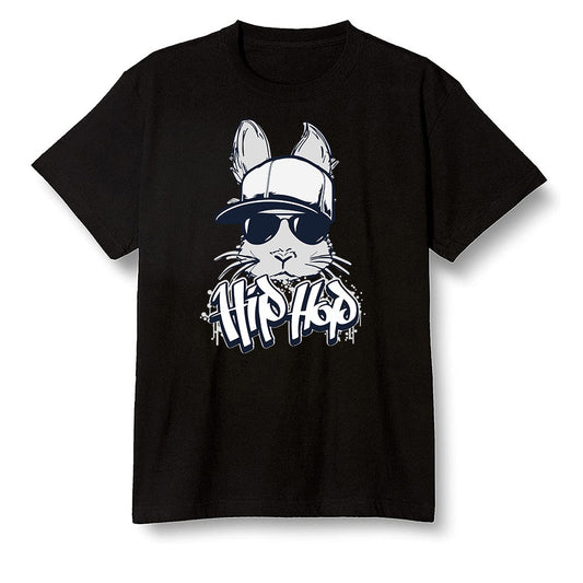 Pop Colour AJ1 High OG CO JP Midnight Navy - Hip Hop bunny - Black Men T-shirt